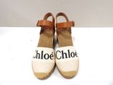 an image of a pair of shoes with the name chloe chloe on them