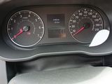 a close up of a car dashboard with a speedometer
