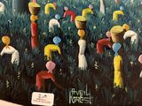 painting of a group of people in a field of flowers