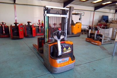 an image of a forklift truck in a warehouse