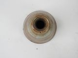 an image of a close up of a metal pipe on a white surface