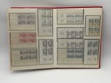 a book with a lot of stamps on it