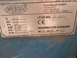 a label on the side of a machine that says twin bush