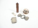 a lot of items that are sitting on a white surface