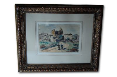 Albert LEPREUX (peintre postimpressionniste), dessin aquarel…