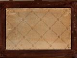 painting of a wooden frame with a pattern on it on a white background