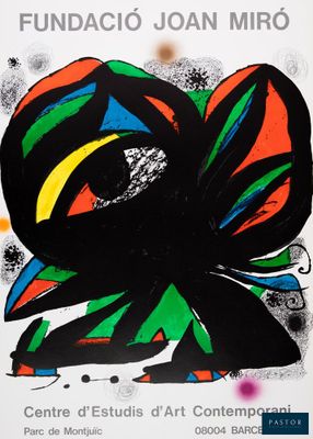 une image représentant une affiche sur laquelle figure une fleur colorée