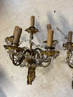 Paire d'appliques à quatre bras de lumière feuillagés et pam… (photo 2)