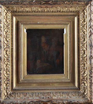 an image of a painting of a man and a woman in a gold frame