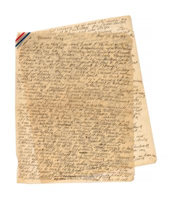 a piece of old paper with writing on it