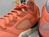 nike air jordan 5 retro infrared orange / white - blue