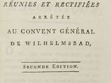 an old book with a black and white title on it