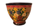 an image of a bowl with flowers painted on it