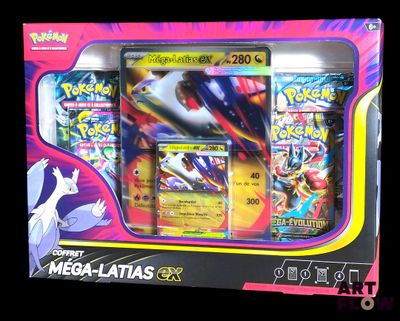 une boîte de cartes Pokémon qui se trouvent dans la boîte