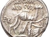 une pièce d'argent portant l'image d'un homme