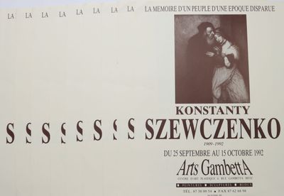 une affiche sur laquelle figurent un homme et une femme