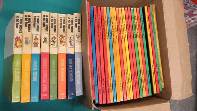 Lot de livres : 8 volumes « le monde enchanté de Walt Dysney », e...