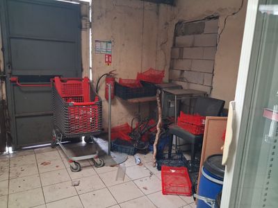 a picture of a room with a lot of items in it
