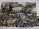 many old photos of people and buildings on this page