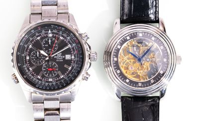 deux montres posées côte à côte sur une surface blanche