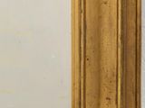 an image of a gold framed mirror hanging on a white wall