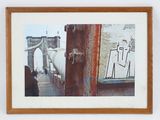 a picture of a painting on the wall of a building