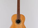 an image of a guitar hanging on a wall in a room