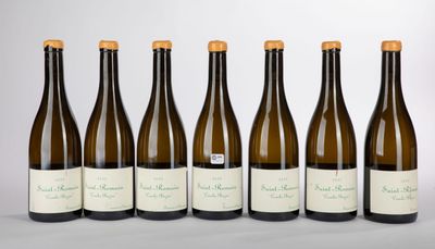six bouteilles de vin sont alignées dans une rangée