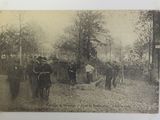 an old black and white photo of a group of men