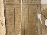 a box full of old papers and papers on a table