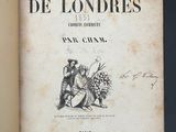 an open book with a drawing of a man riding a horse