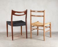 Deux chaises d'appoint, dont l'une en tech de style scandina… (photo 3)