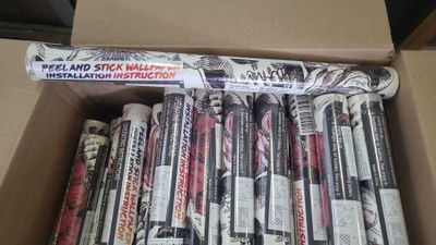 75 / 1 palette de 76 kg de rouleaux de papier peints 4… - Photo 1