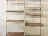 a shelf that has a bunch of shelves on it
