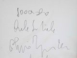 a picture of a picture of someone writing on a piece of paper