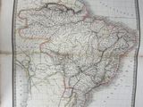 an old map of the south and central america on a piece of paper