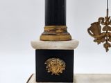 a clock that is sitting on top of a table