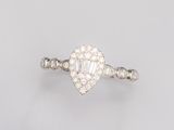 a diamond and white gold ring