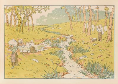 Henri Rivière (1864-1951) Le Ruisseau.