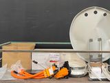 a picture of a shelf with a lot of items on it