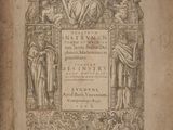 an old book with a picture of a group of people on it