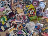 a pile of cards on the floor of a room