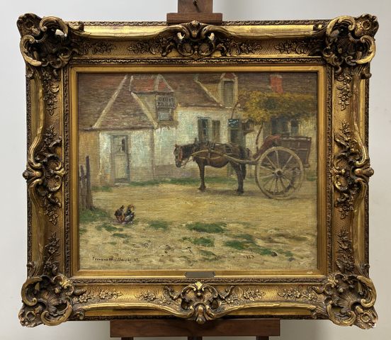 Fernand MAILLAUD « 1862-1948) « Débit de tabac à Issoudun 1902 »....