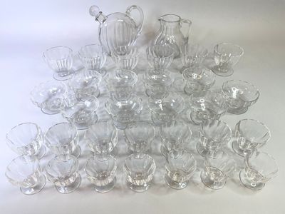 BACCARAT Service de verres en cristal, modèle Bruyère, compr…