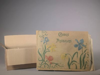a box with a card inside of it on a table