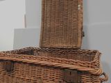 a wicker basket that is sitting on top of a table
