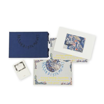 two books and a notepad sitting on top of a white surface