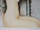 a painting of a nude woman with long hair