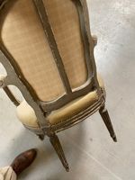 FAUTEUIL cabriolet en bois laqué, reposant sur quatre pieds … (photo 4)