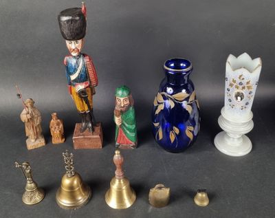 a lot of figurines that are sitting on a table